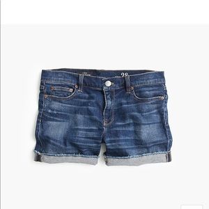 J Crew Denim short in dark von wash